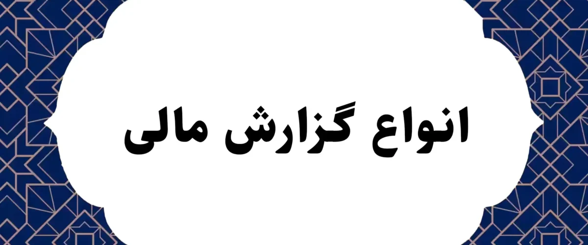 انواع گزارش مالی 41