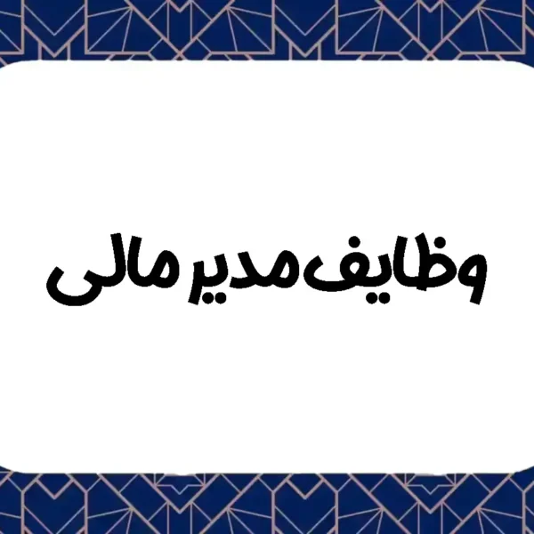 وظایف مدیر مالی