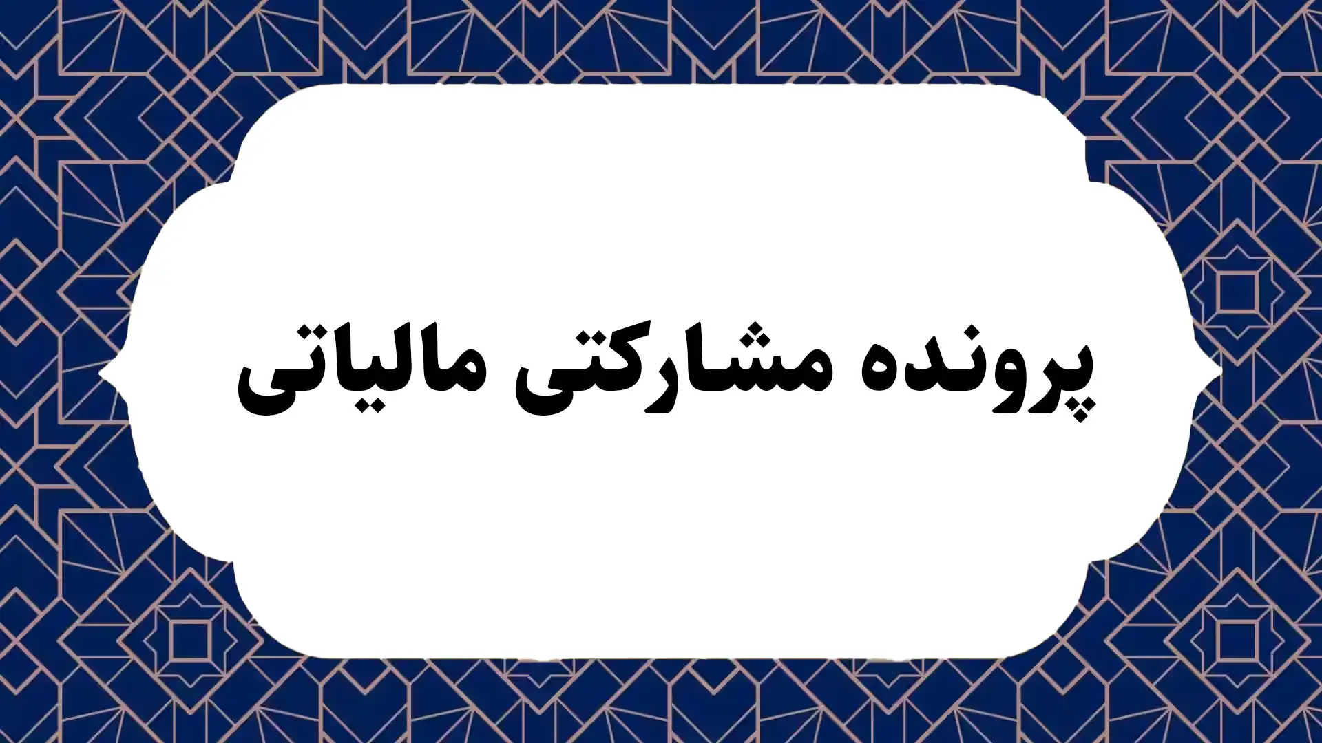 پرونده مشارکتی مالیاتی